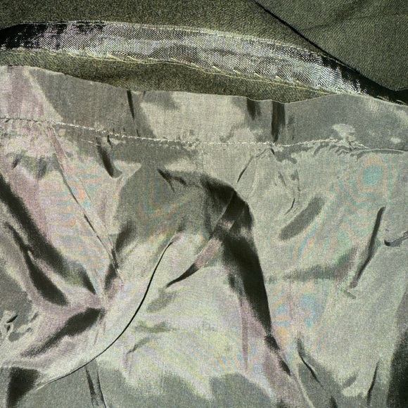 Lands End 100% wool olive green skirt midi length fully lined women’s size 16 - Picture 8 of 10